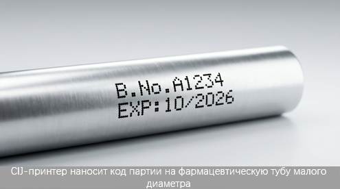 CIJ-маркировка туб для лекарств и мазей: решение для маркировки изогнутых поверхностей малого диаметра CIJ-маркировка туб для лекарств и мазей: решение для маркировки изогнутых поверхностей малого диаметра