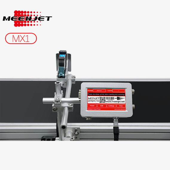 Автоматическая конвейерная кодировочная машина MX1 Meenjet Автоматическая конвейерная кодировочная машина MX1 Meenjet